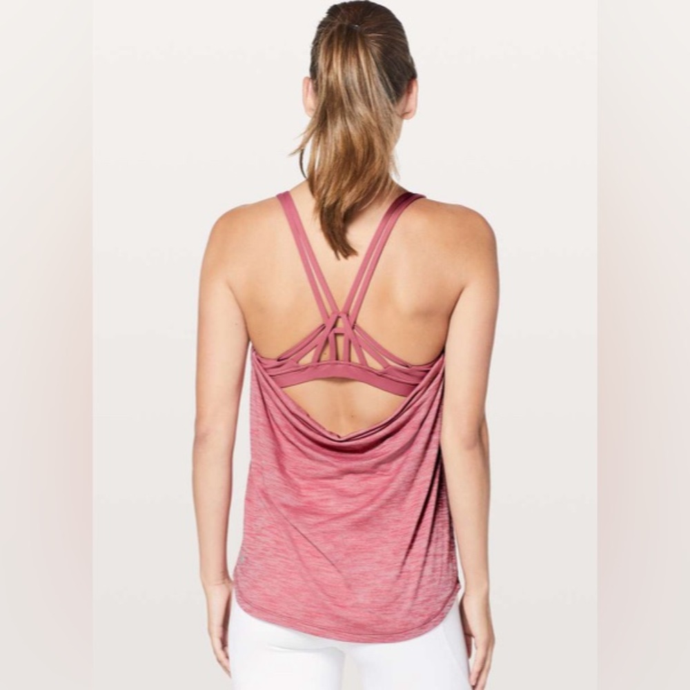 Lululemon Moment To Movement 2-In-1 Tank
Heathered Cherry Tint / Cherry Tint